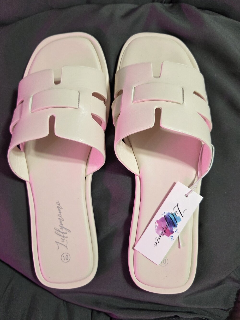 Luffymomo Cutout H-Strap Slide Sandals For Women